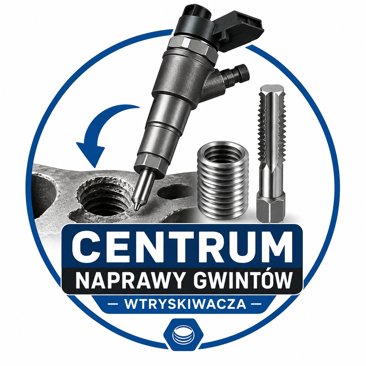 Centrum naprawy gwintów wtryskiwaczy